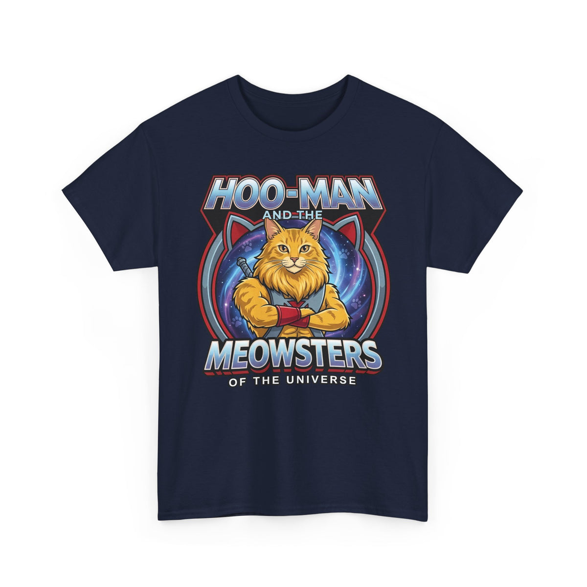 Hoo-Man and the Meowsters of the Universe T-Shirt