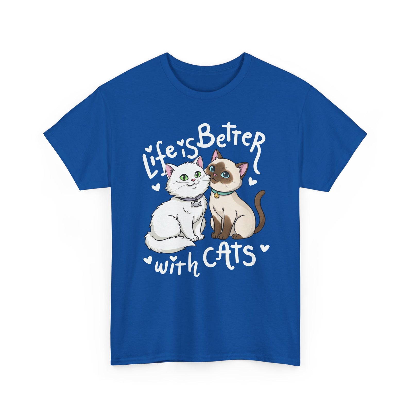 Life is Better with Cats T-Shirt - Cute Cat Lover Gift Shirt