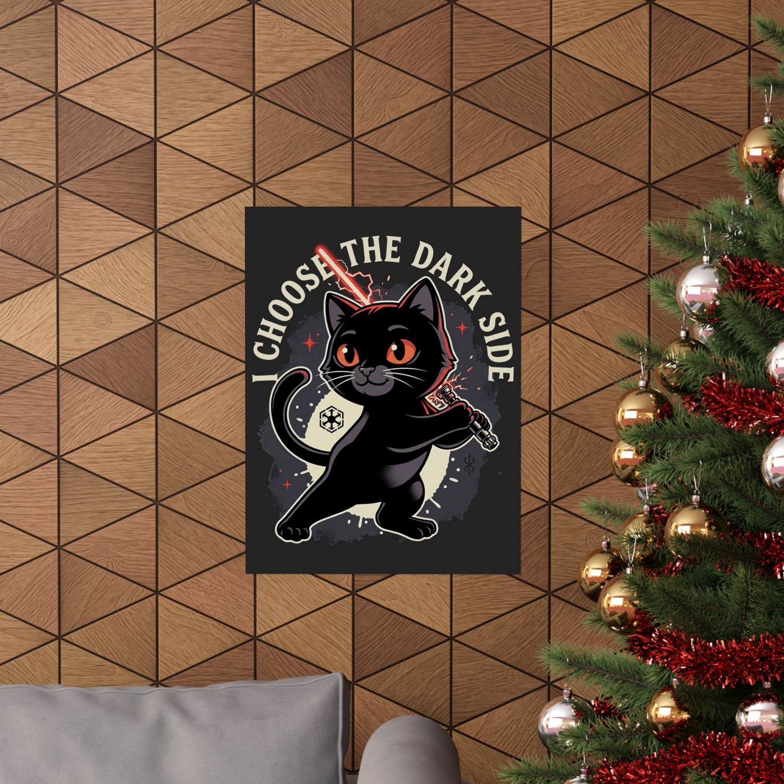 I Choose the Dark Side Black Cat Poster