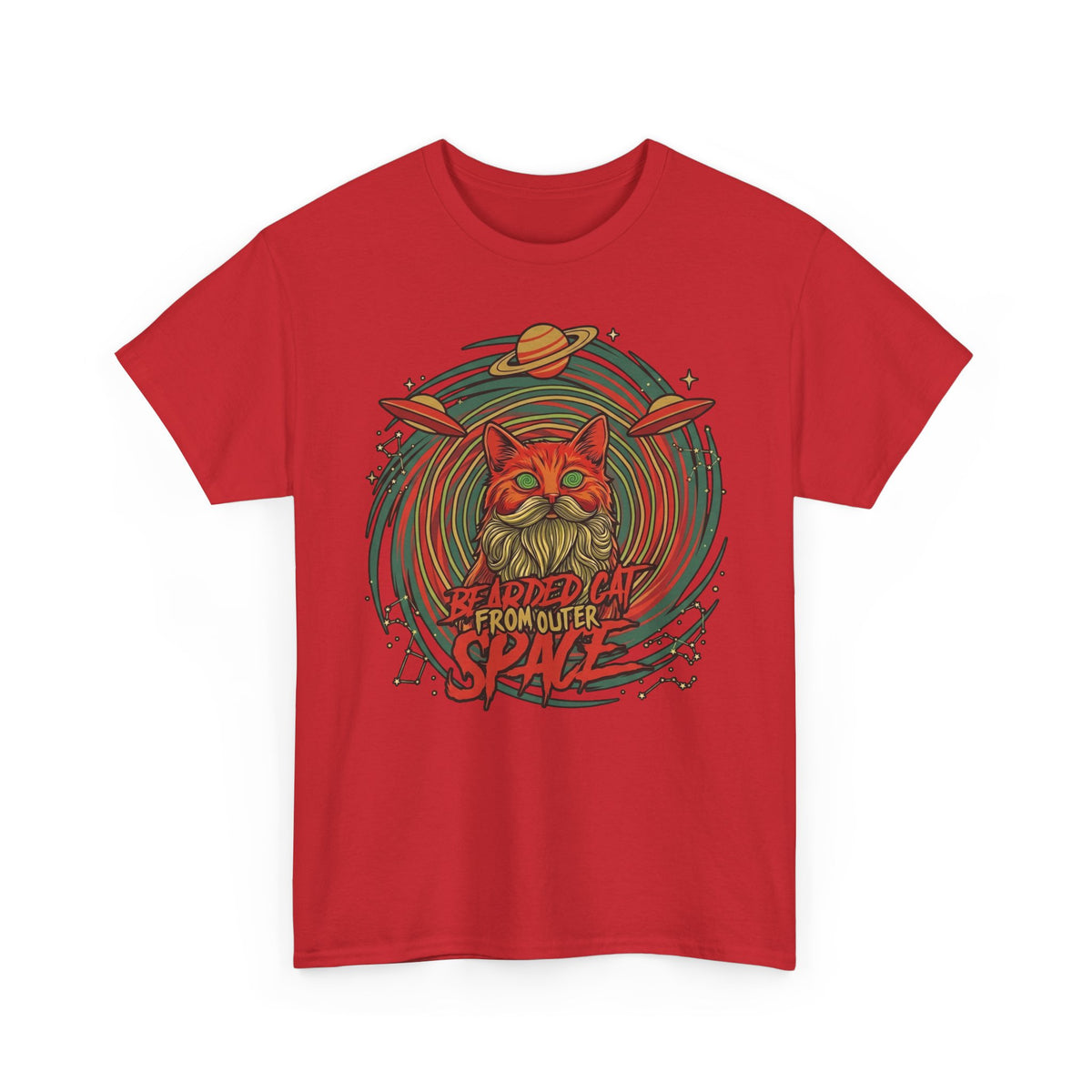 Bearded Cat from Outer Space T-Shirt