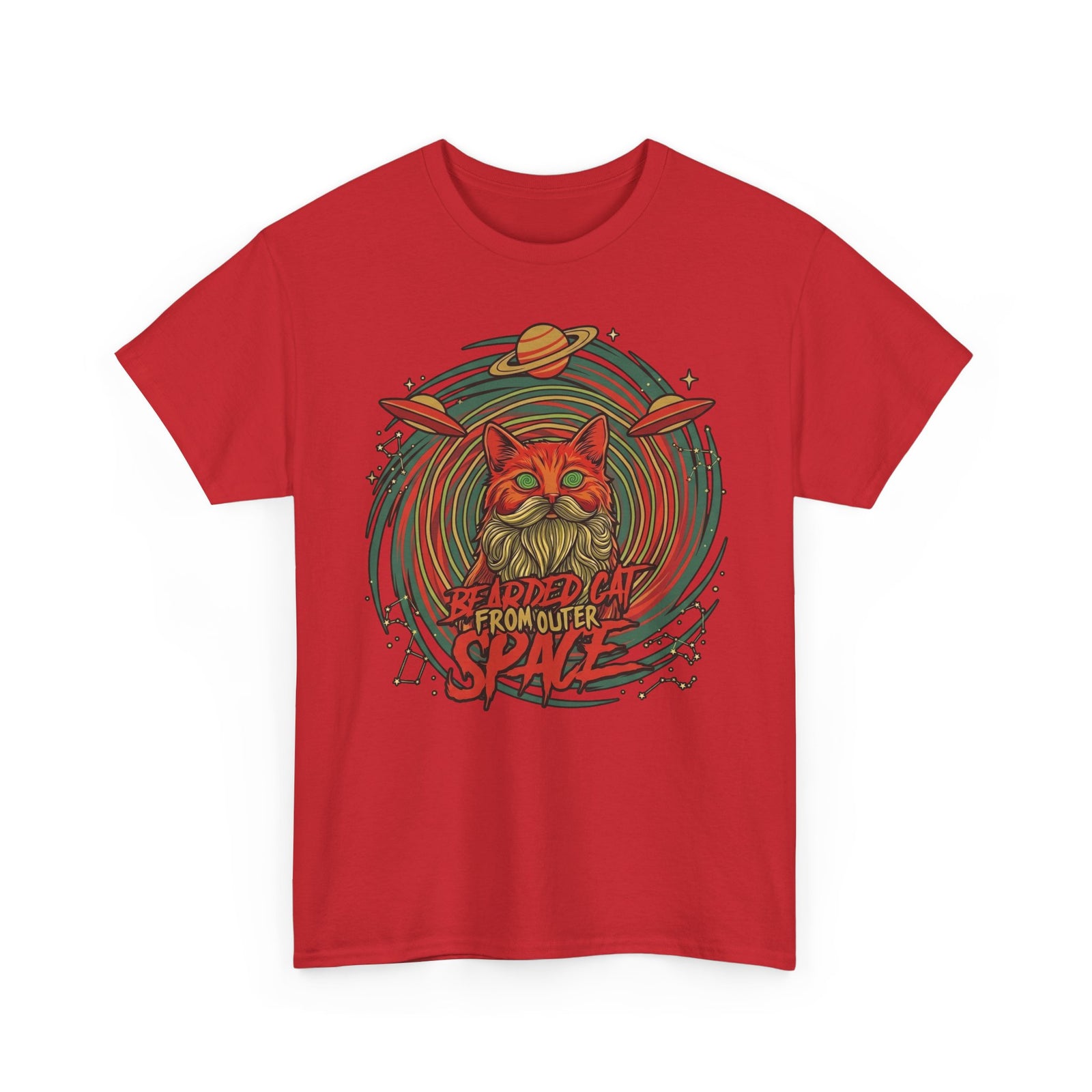 Bearded Cat from Outer Space T-Shirt
