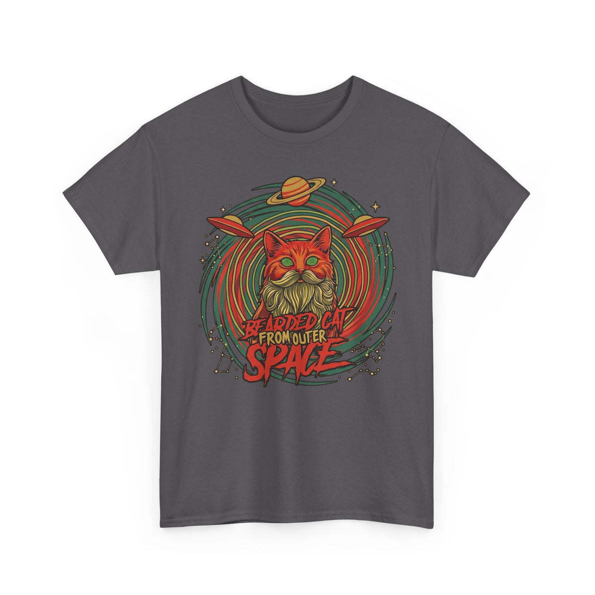 Bearded Cat from Outer Space T-Shirt