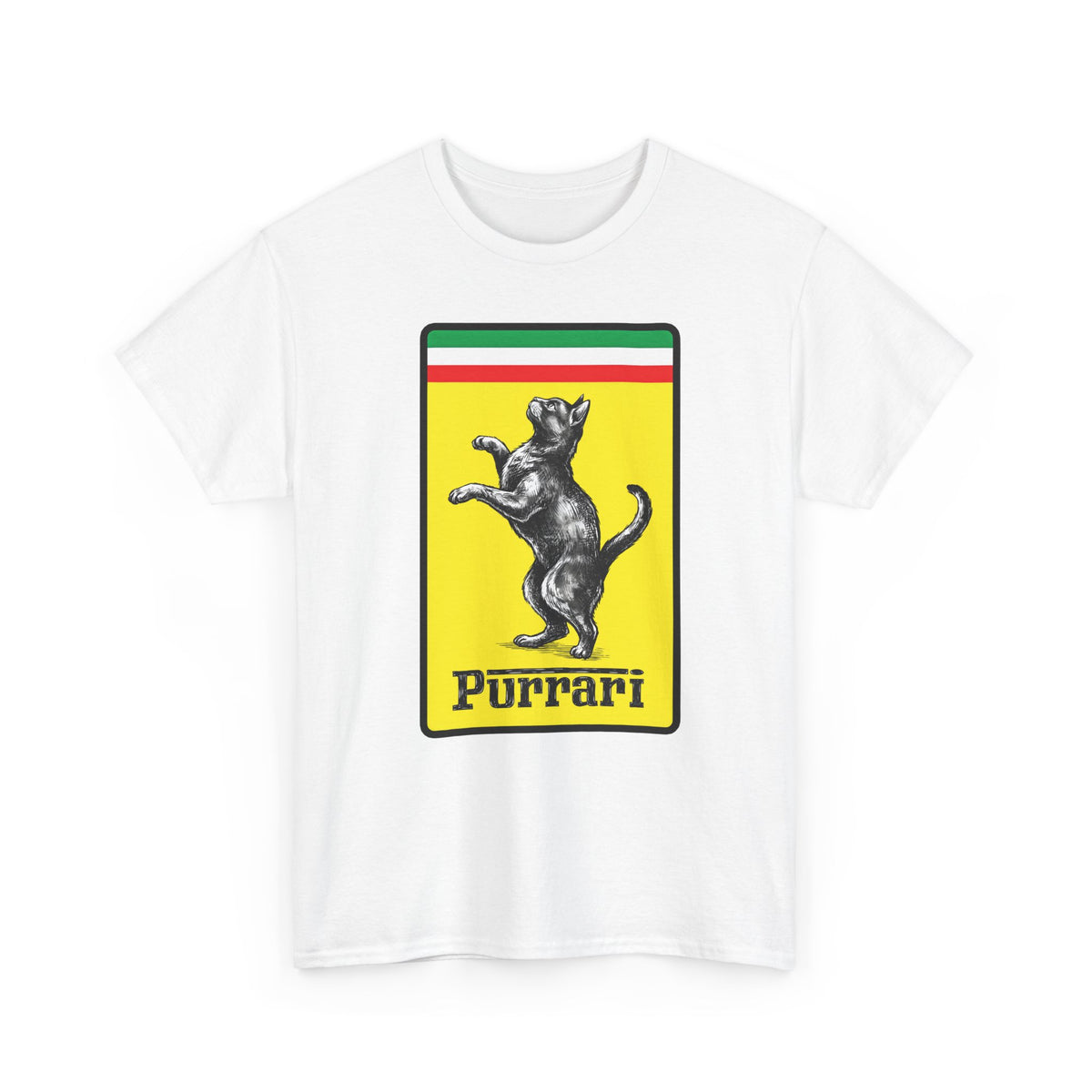 Purrari Tee — Cat Racing Graphic T-Shirt