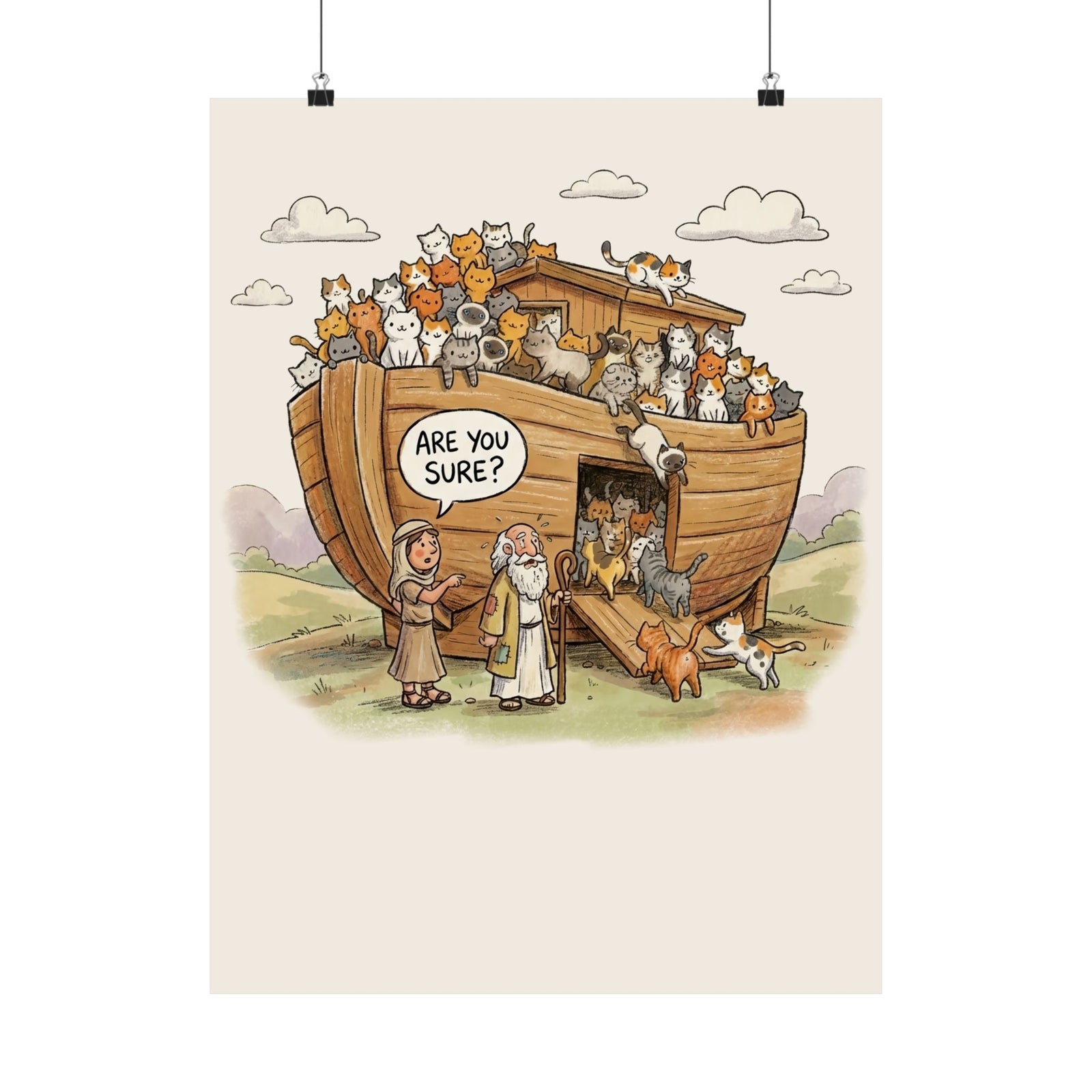 Moses and Cats T‑Poster