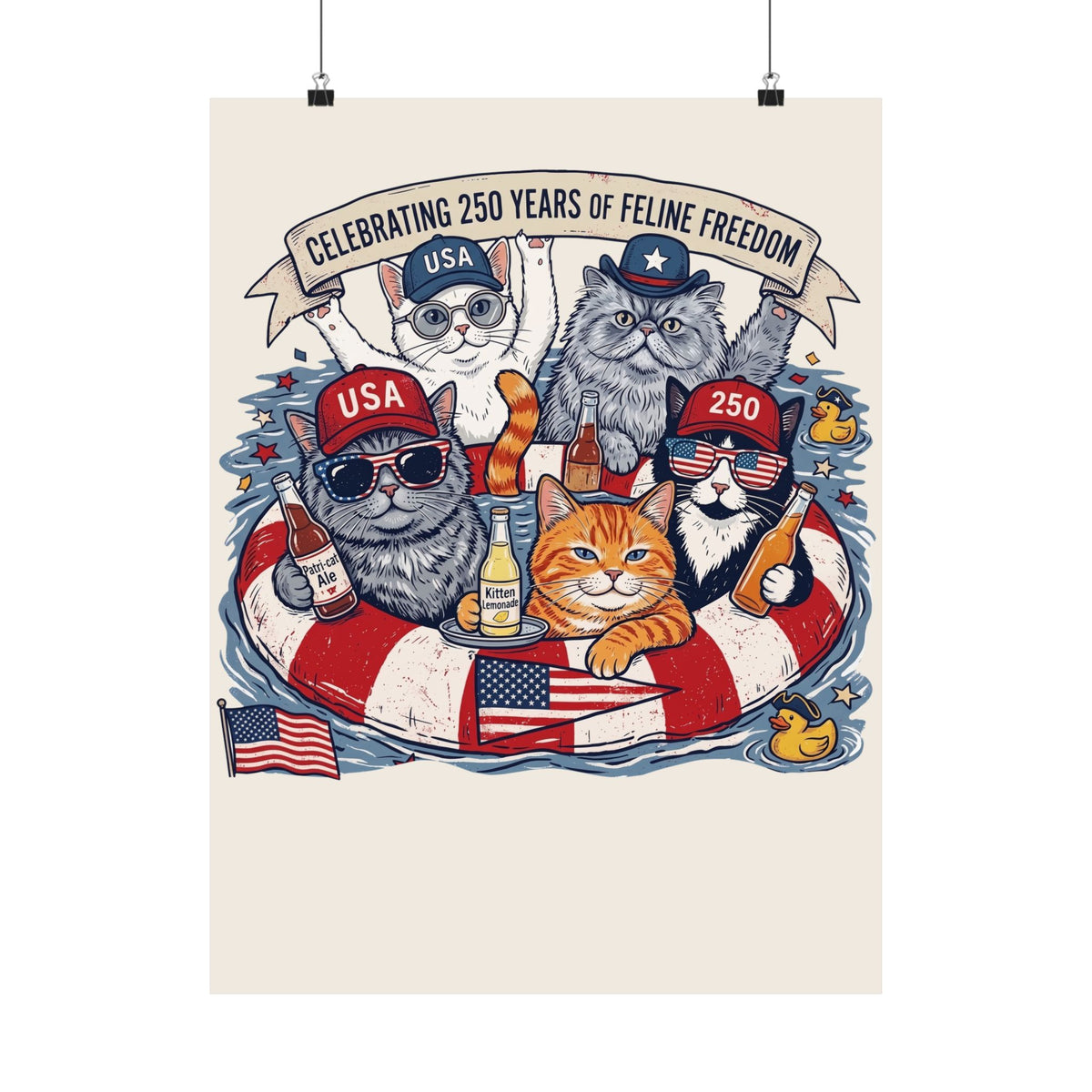 250 Years of Feline Freedom Poster