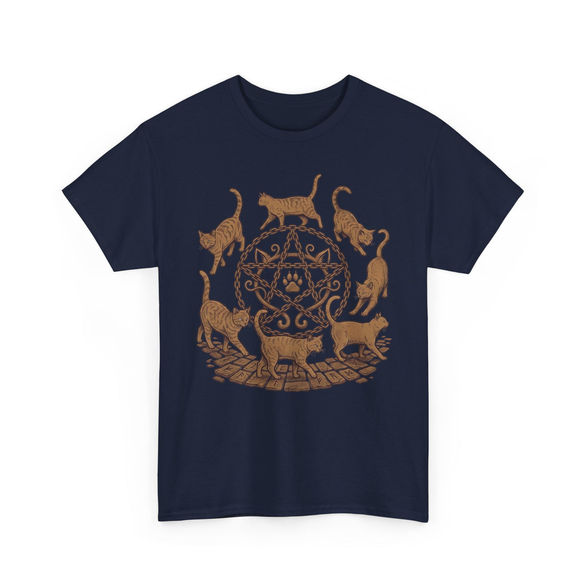 Witchy Cat Pentagram Tee