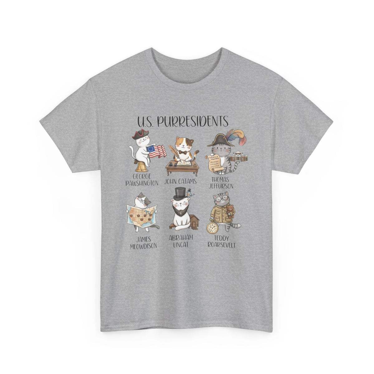 US Purresidents Funny Cat T-Shirt