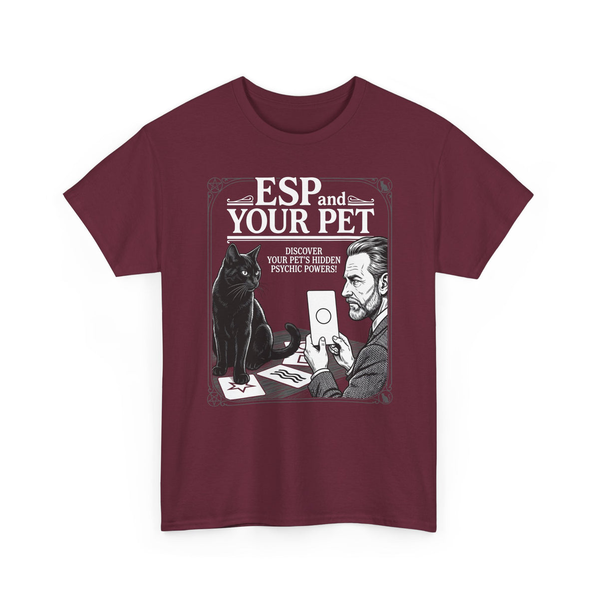 ESP & Your Pet Cat T-Shirt — Psychic Cat Lover Tee