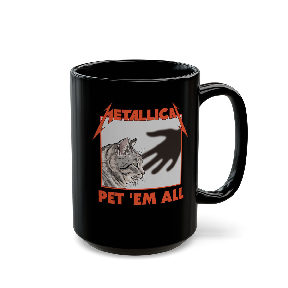 Pet 'em All Cat Lover Black Mug
