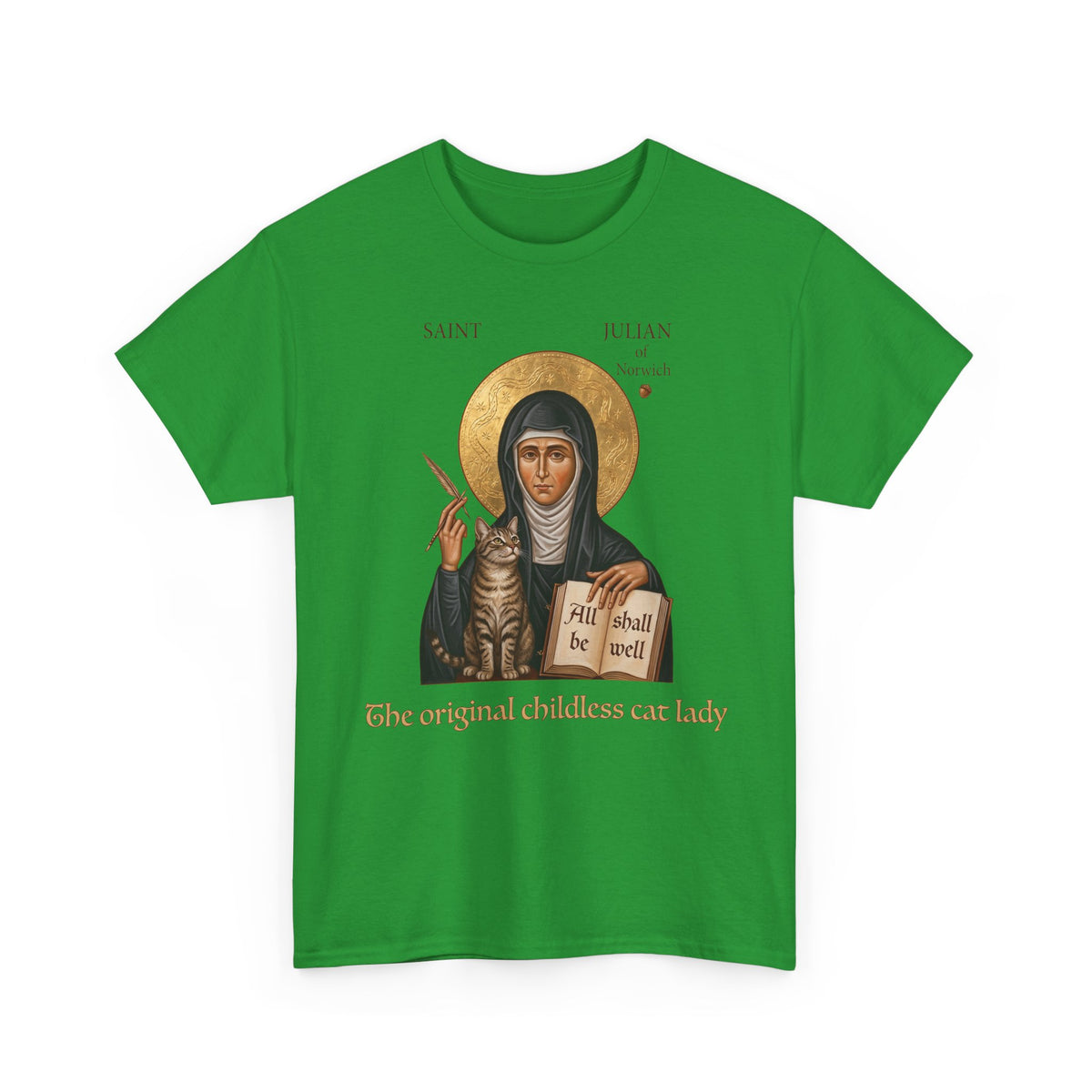 Saint Julian of Norwich Cat Lady T-Shirt — The Original Childless Cat Lady