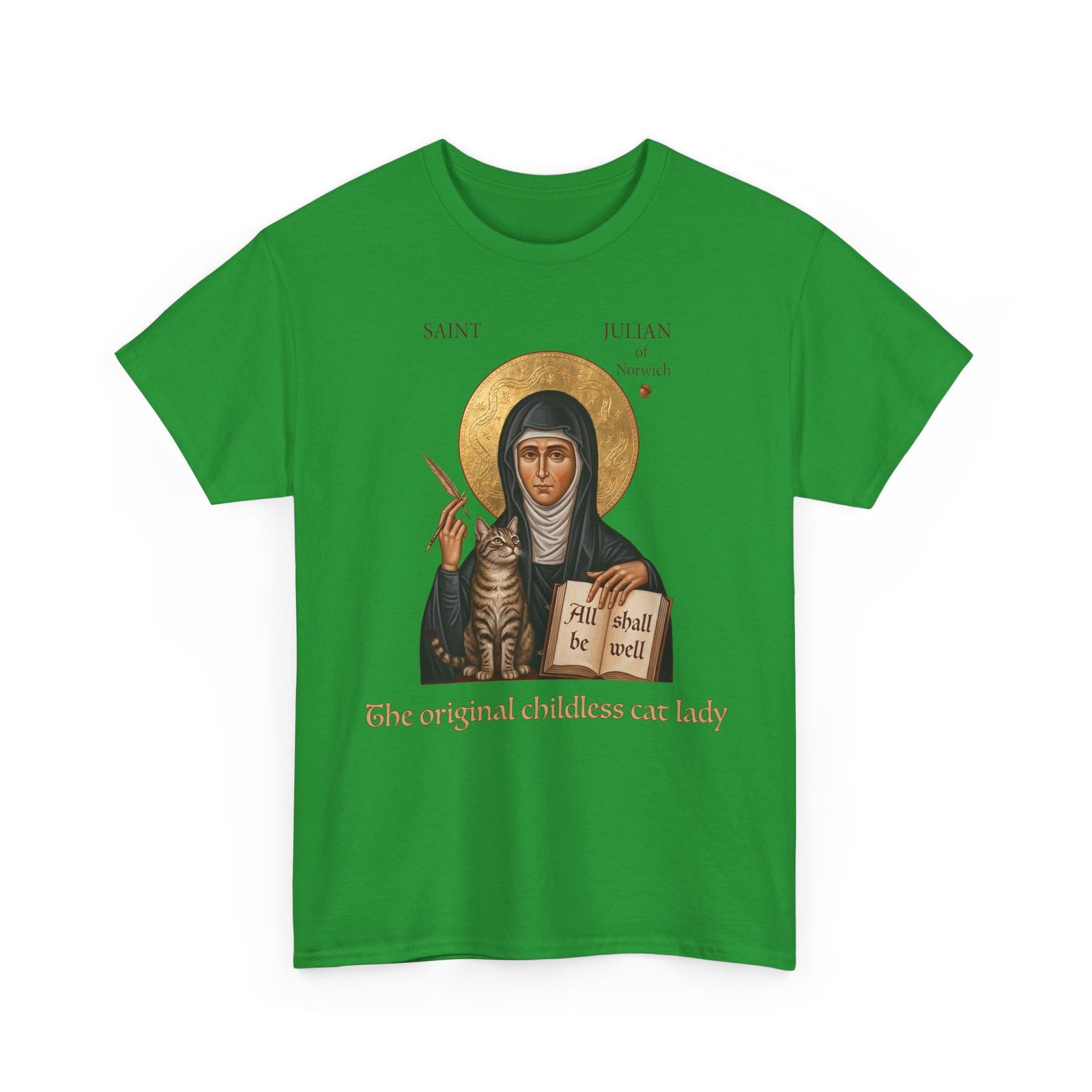Saint Julian of Norwich Cat Lady T-Shirt — The Original Childless Cat Lady