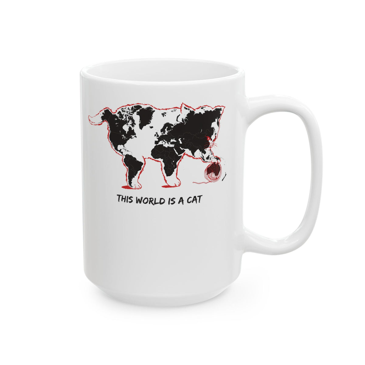 This World Is A Cat Ceramic Mug