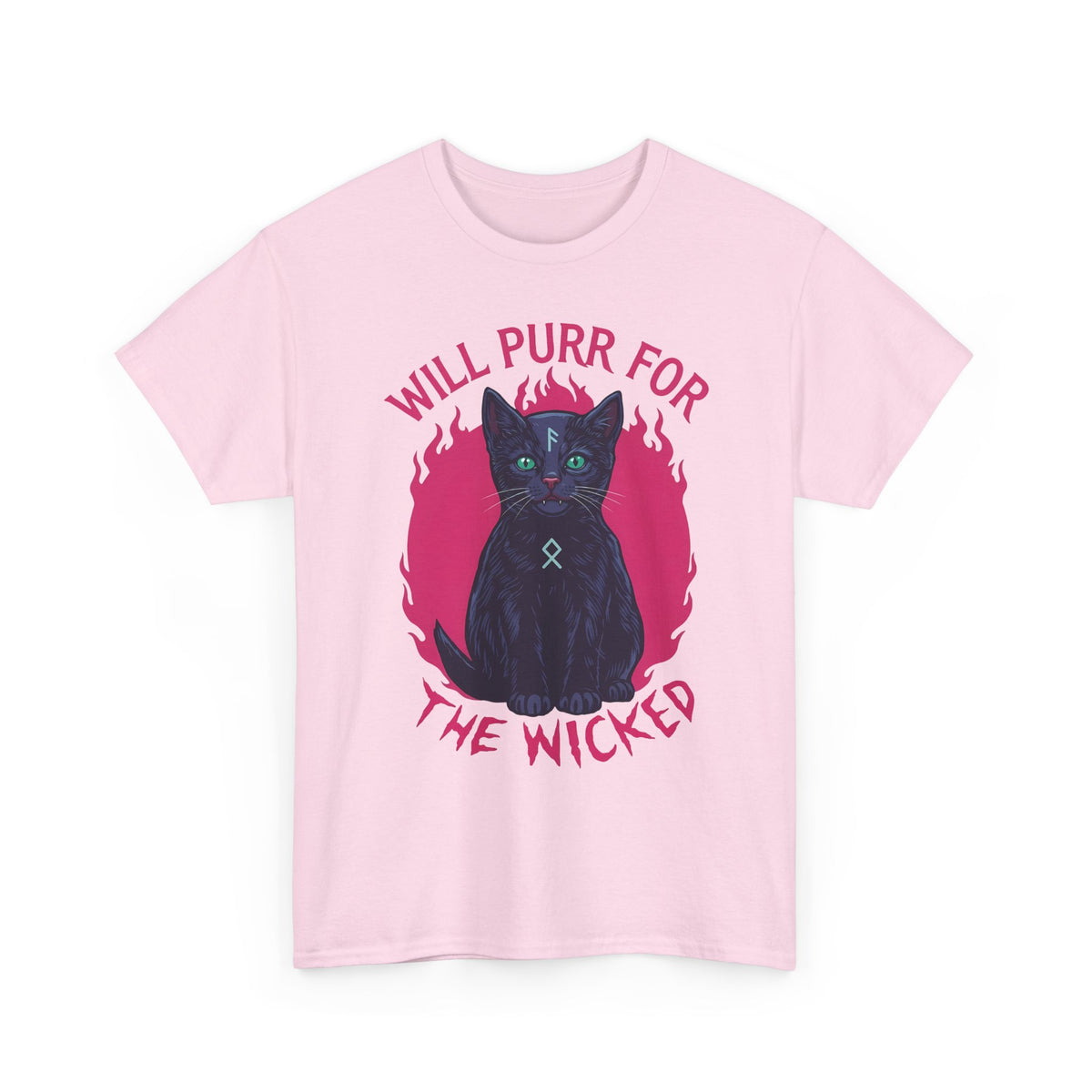 Will Purr For the Wicked Black Cat T-Shirt