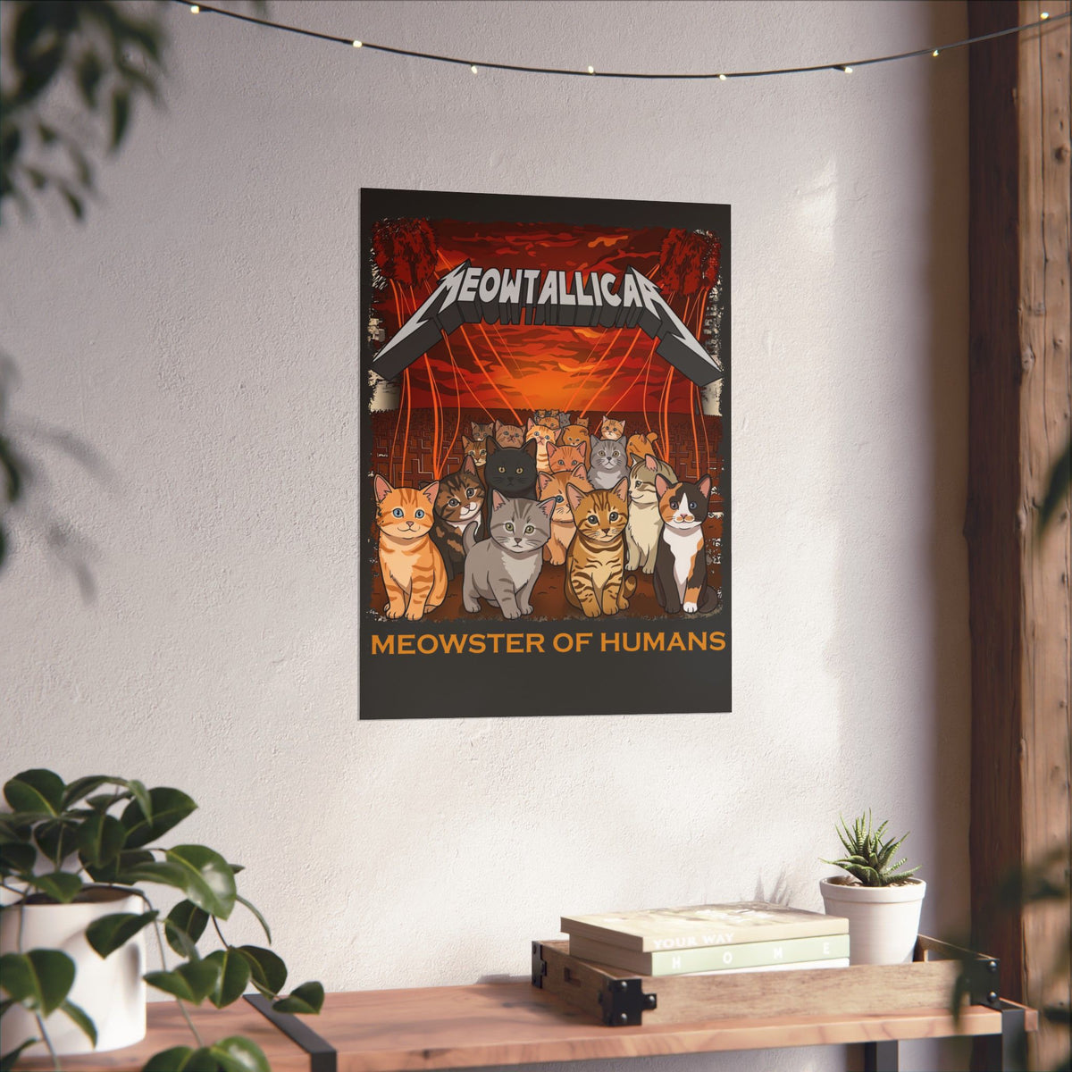 Meowster of Humans Cat Poster