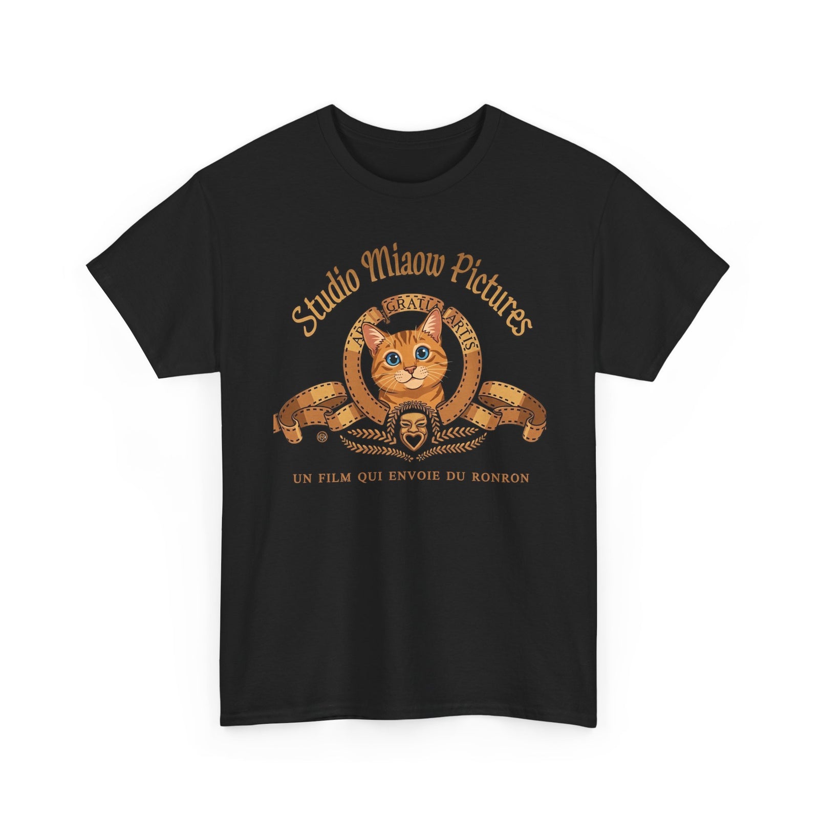 Retro Movie Lion Parody Cat T-Shirt — Studio Miaow Pictures