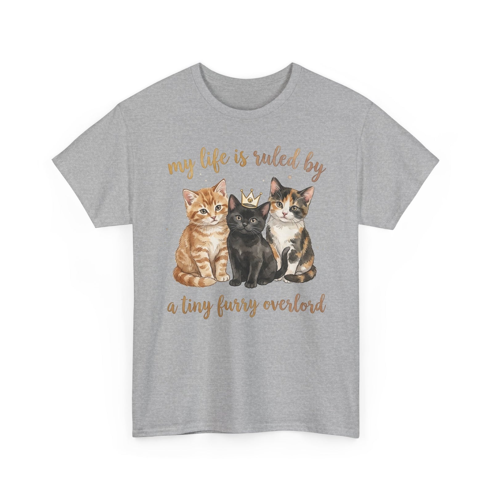 My Life Is Ruled By A Tiny Furry Overlord Cute Kitten Tee