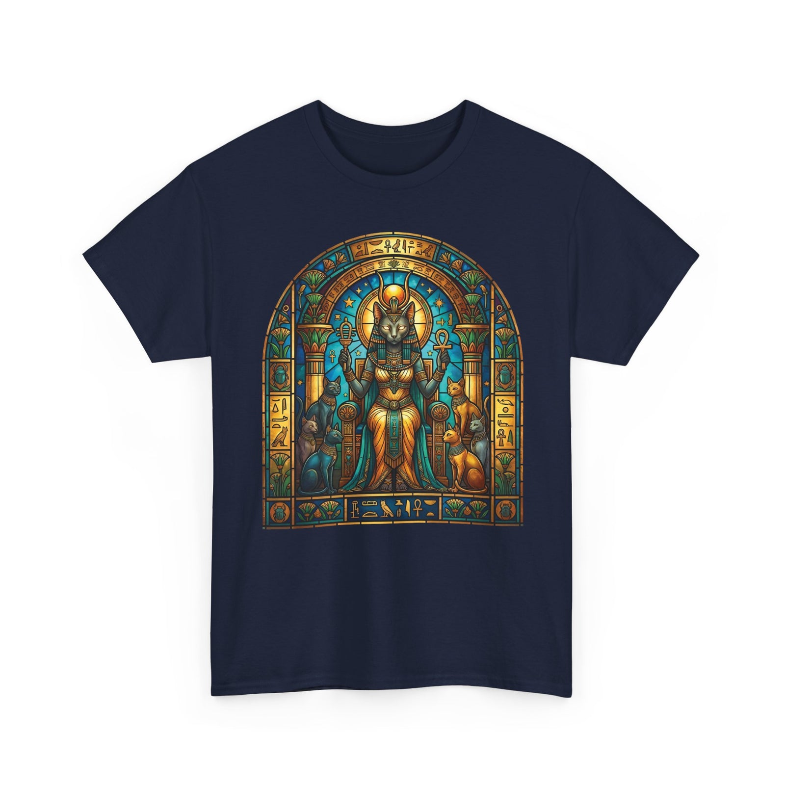 Bastet Goddess of Cats T-Shirt — Egyptian Cat Deity Tee