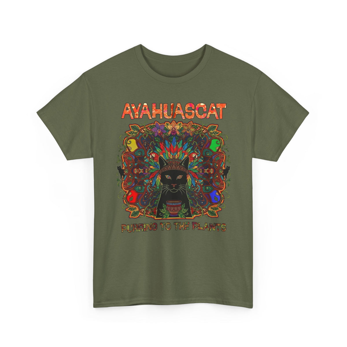 Ayahuascat T-Shirt — Psychedelic Cat Tee