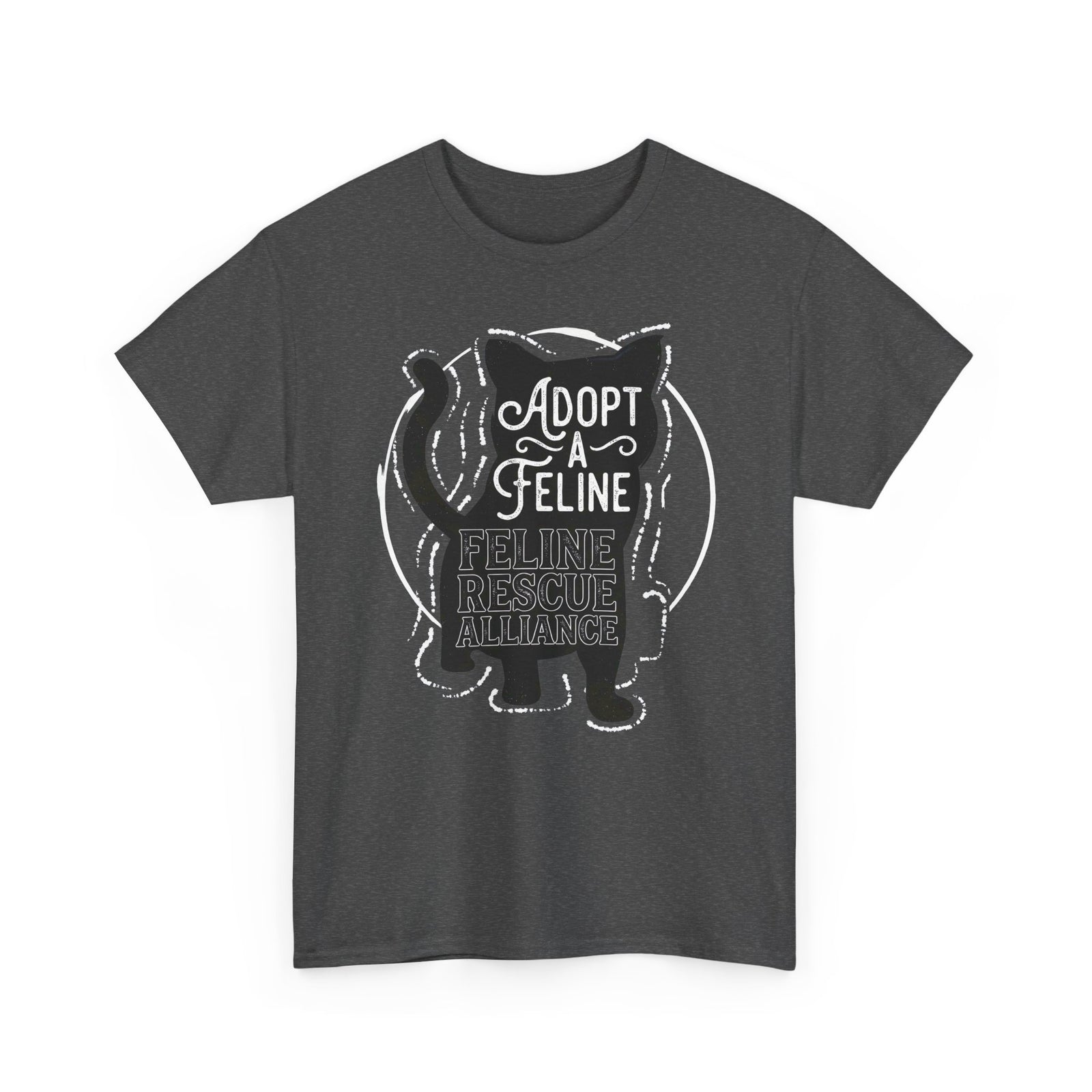Adopt a Feline T-Shirt – Feline Rescue Alliance Cat Shirt, Cat Lover Graphic Tee