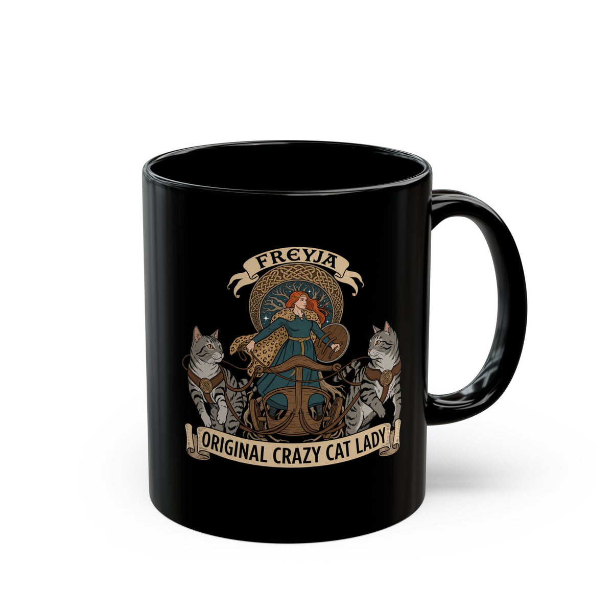 Original Crazy Cat Lady Black Mug