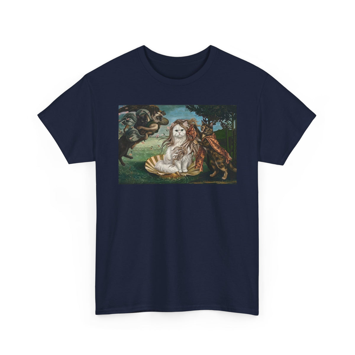 Birth of Venus Kitty T-Shirt — Vintage Art Cat Tee