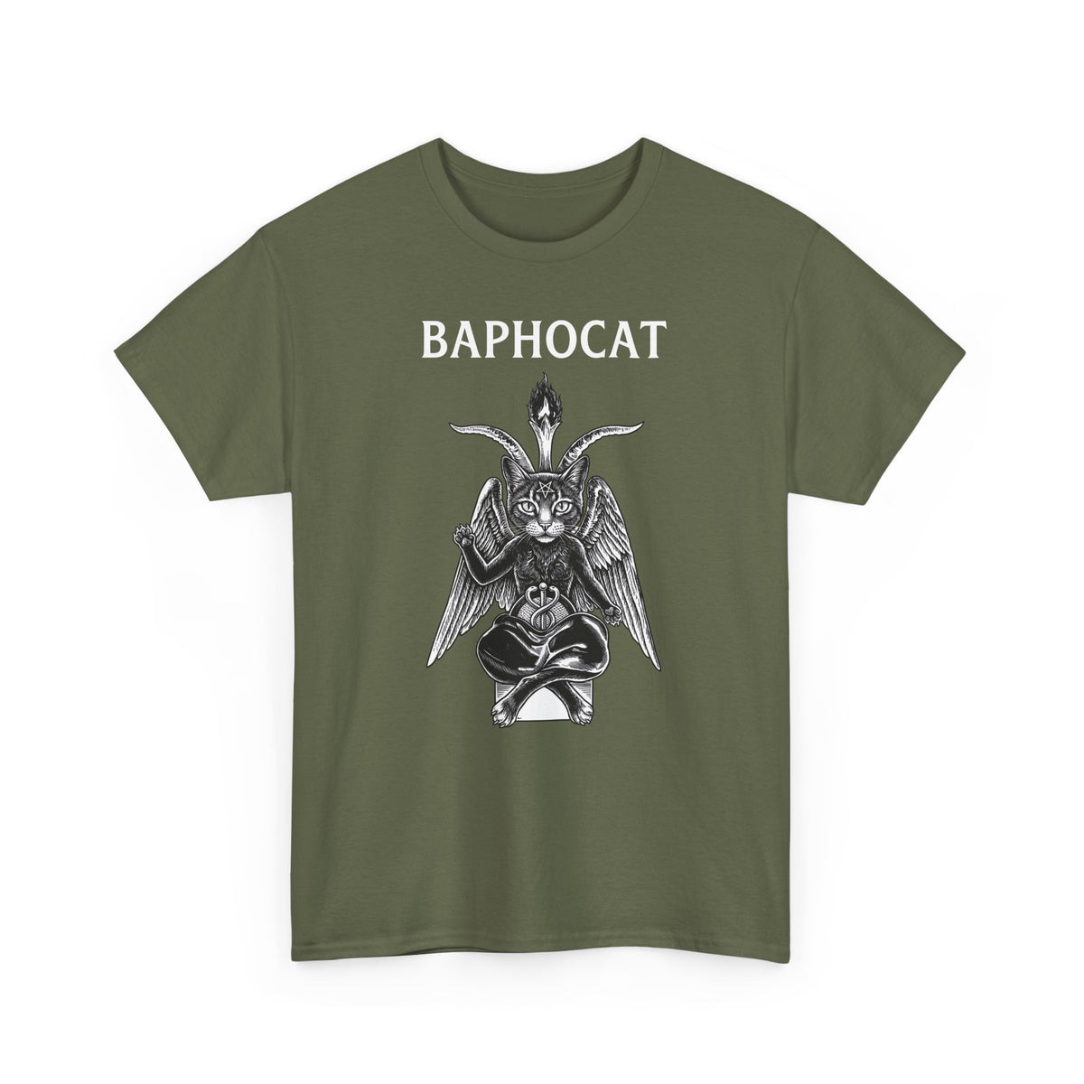 Baphocat Dark Evil Cat T-Shirt