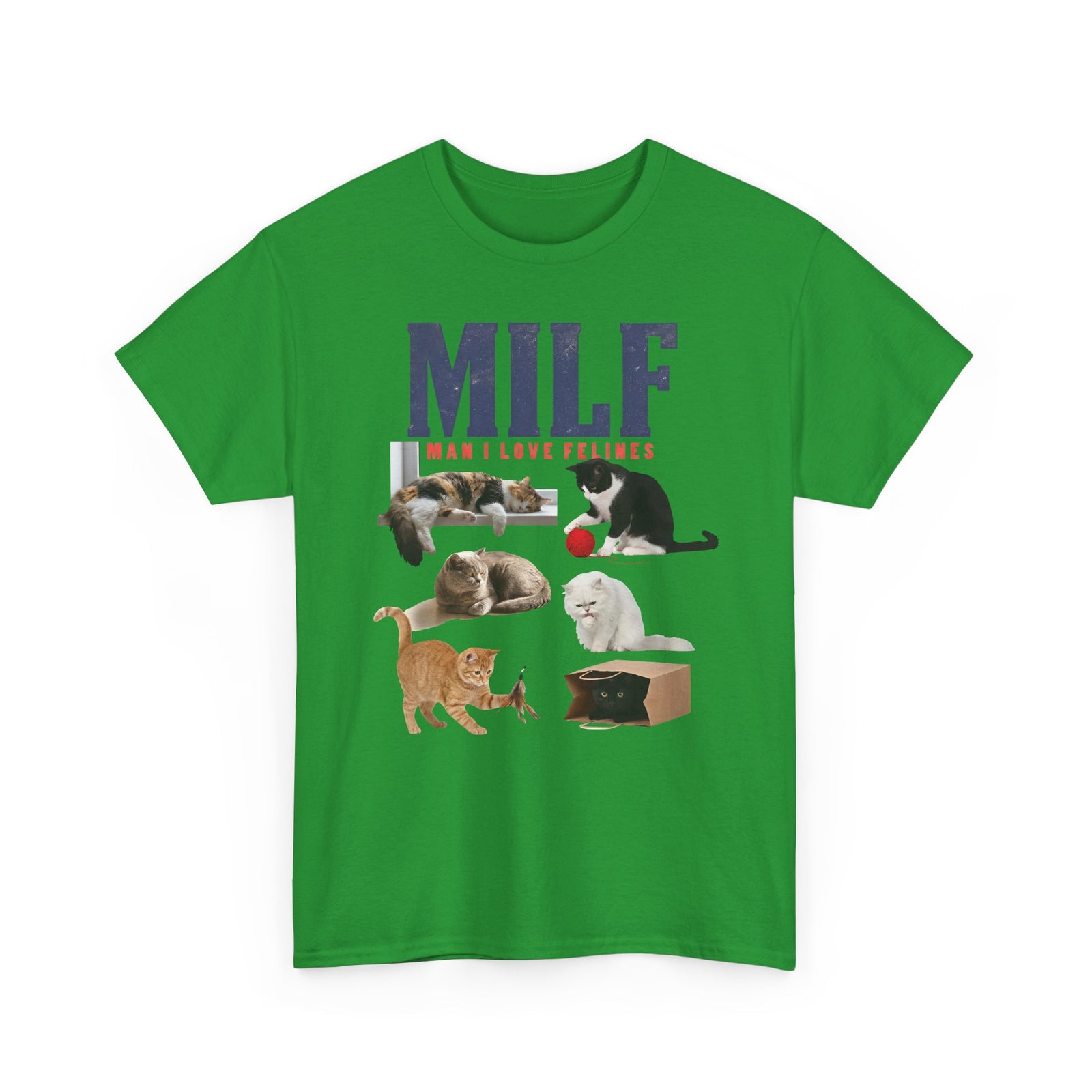 MILF 'Man I Love Felines' T-Shirt – Funny Cat Lover Tee