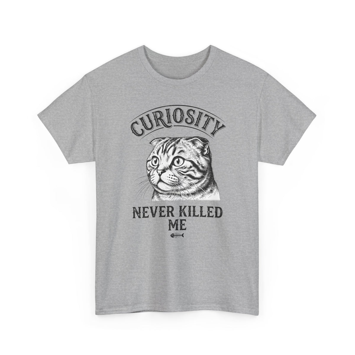 Curiosity Never Killed The Cat T-Shirt — Funny Cat Lover Tee