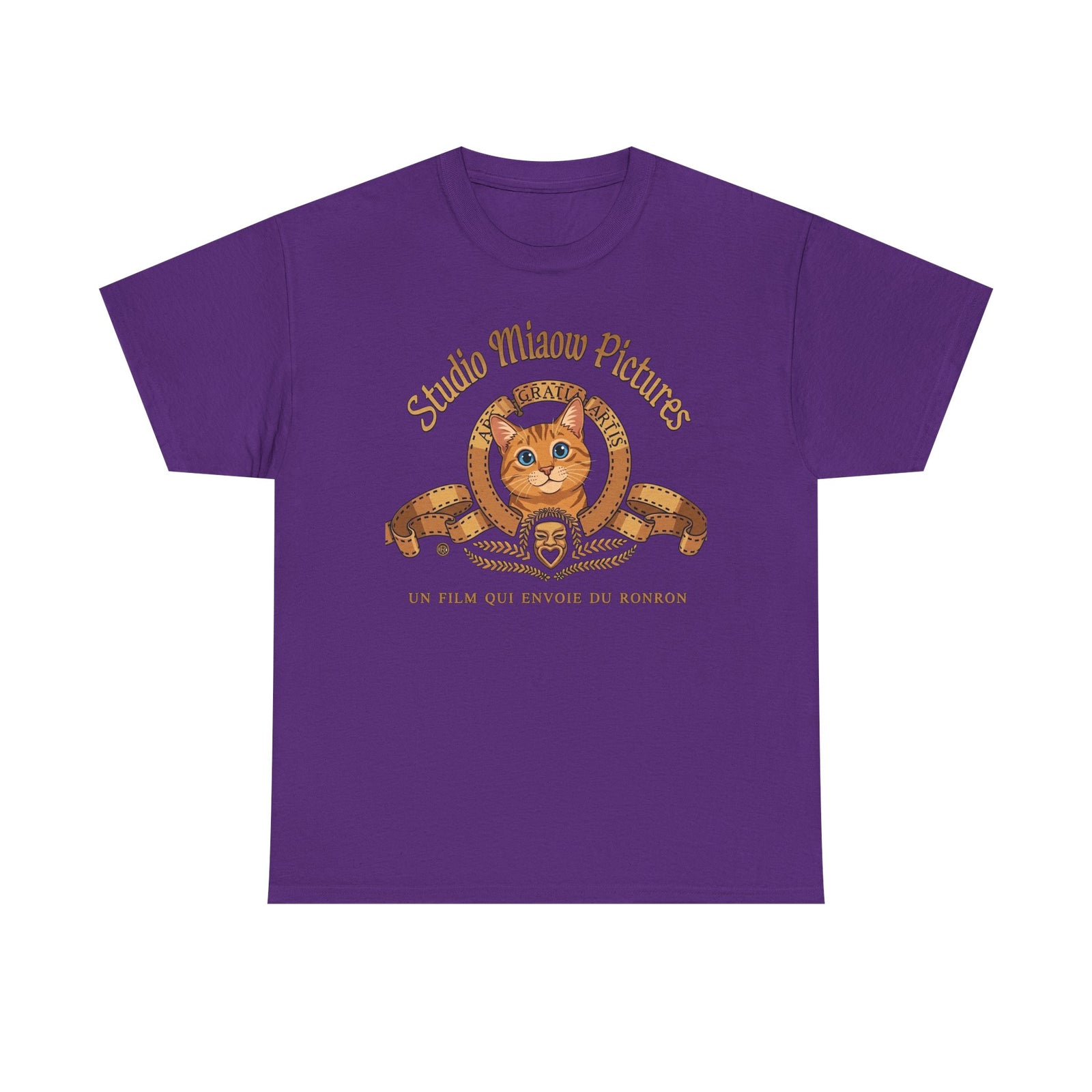 Retro Movie Lion Parody Cat T-Shirt — Studio Miaow Pictures