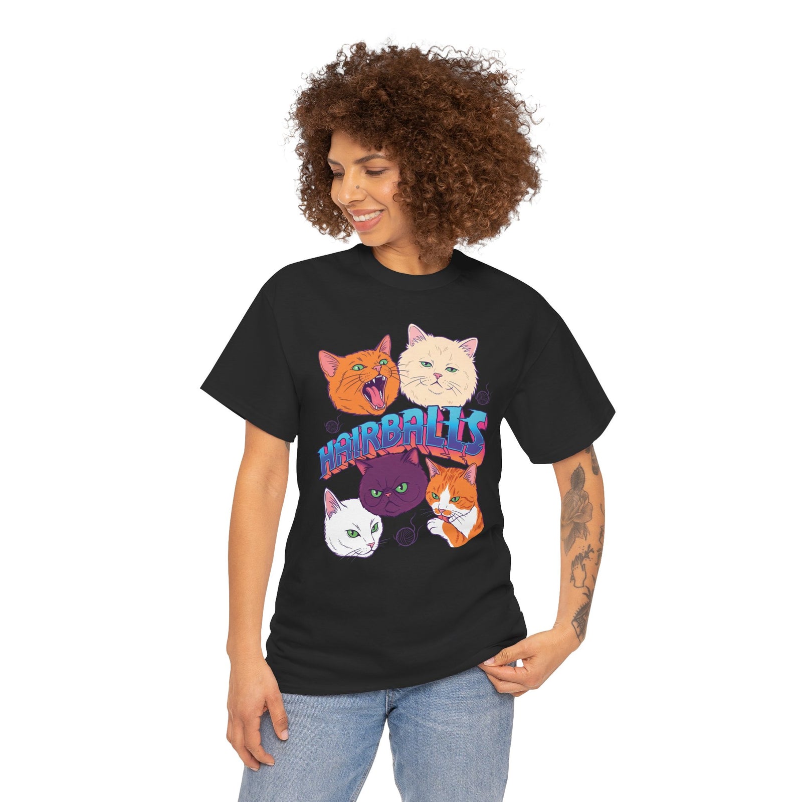 Cats Hairballs T-Shirt — Funny Cat Lover Tee