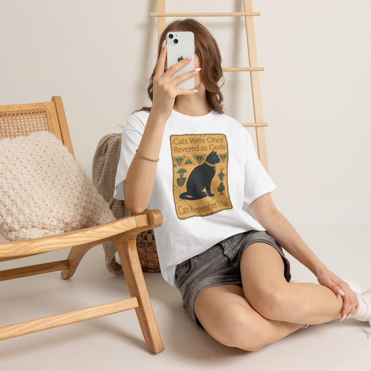 Cats Were Once Revered As Gods Tee — Funny Cat Quote T-Shirt for Cat Lovers