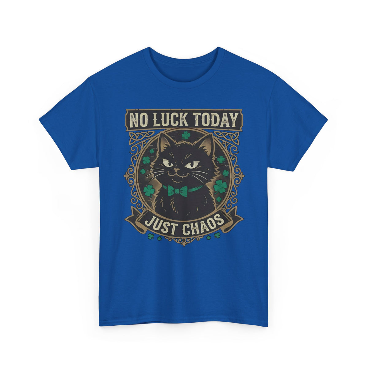 No Luck Today, Just Chaos — Black Cat T-Shirt