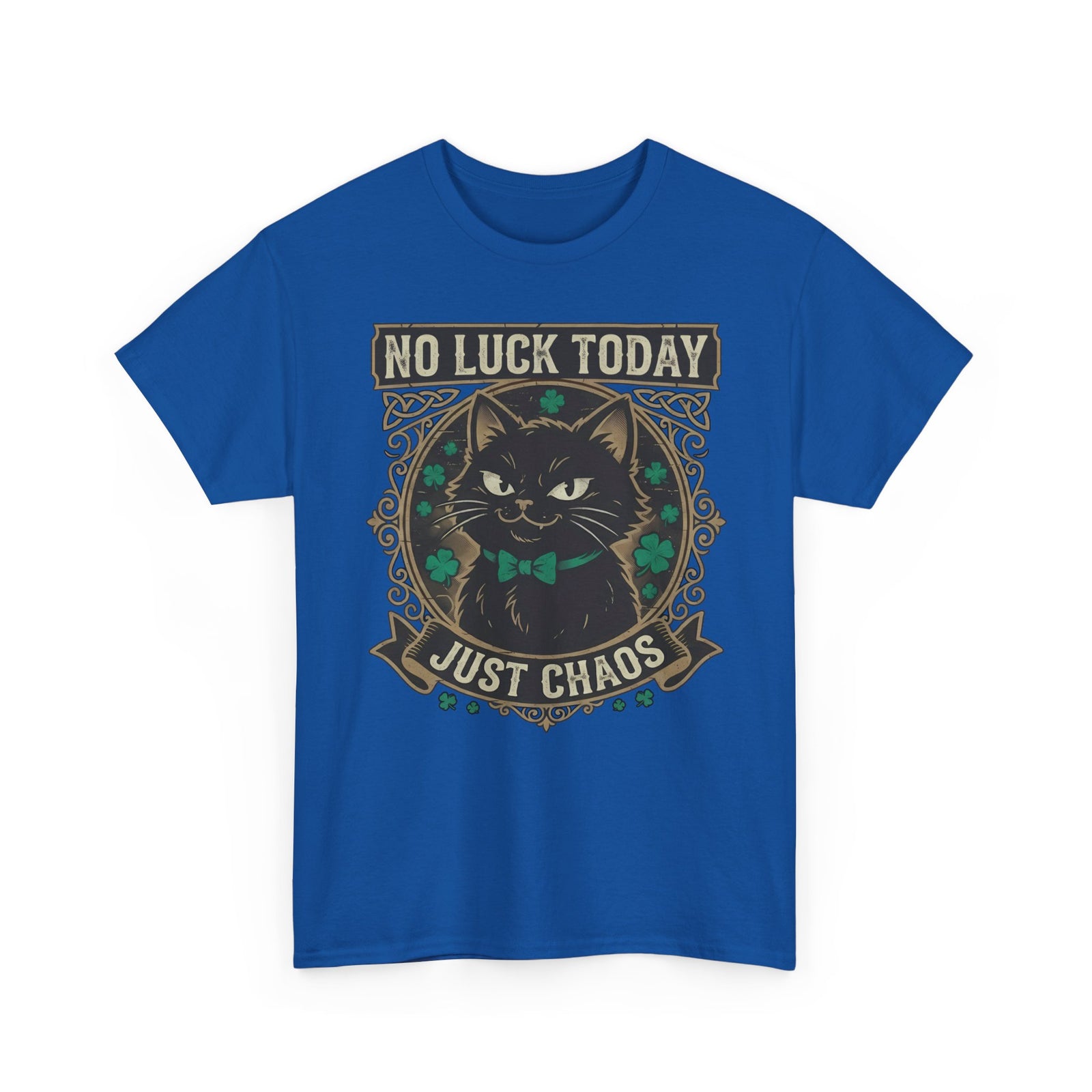 No Luck Today, Just Chaos — Black Cat T-Shirt