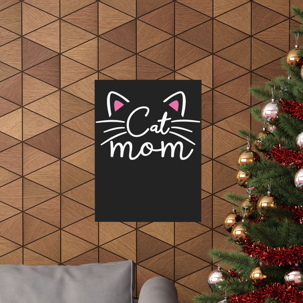 Cat Mom Poster - Cute Cat Lover Gift for Women