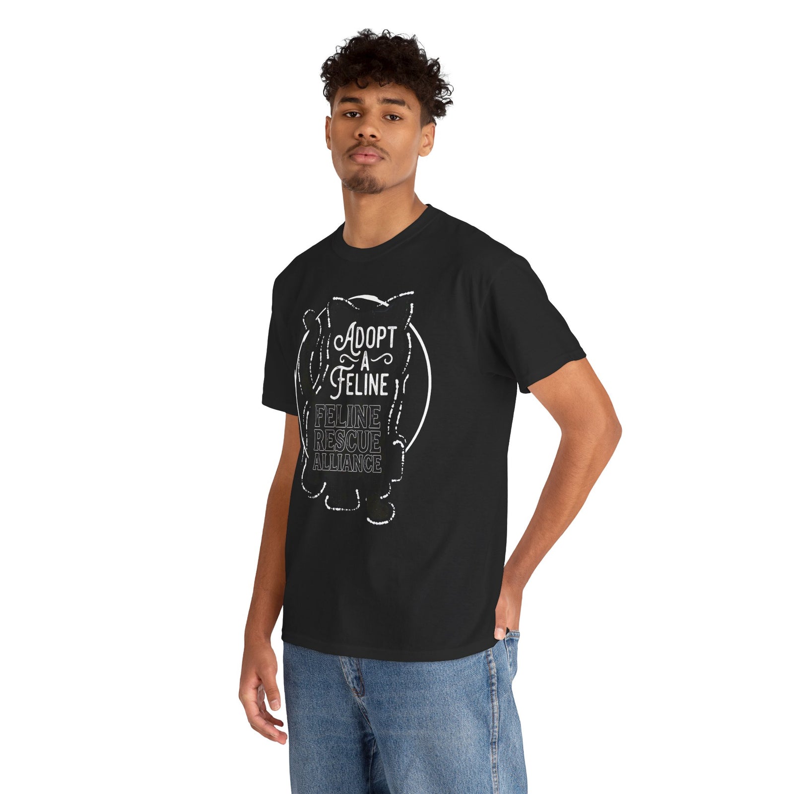 Adopt a Feline T-Shirt – Feline Rescue Alliance Cat Shirt, Cat Lover Graphic Tee