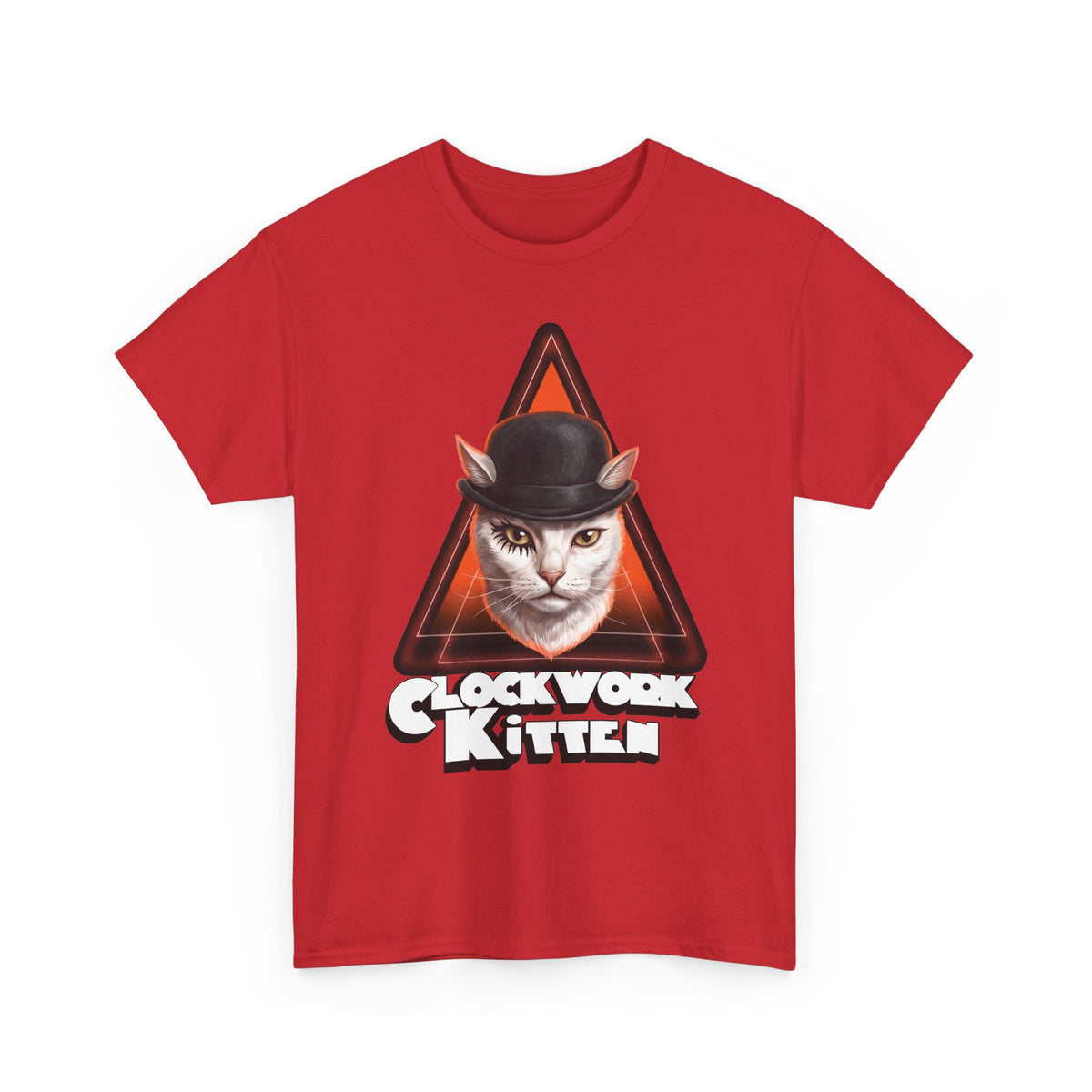 Clockwork Kitten T-Shirt — Funny Clockwork Orange Cat Parody Tee