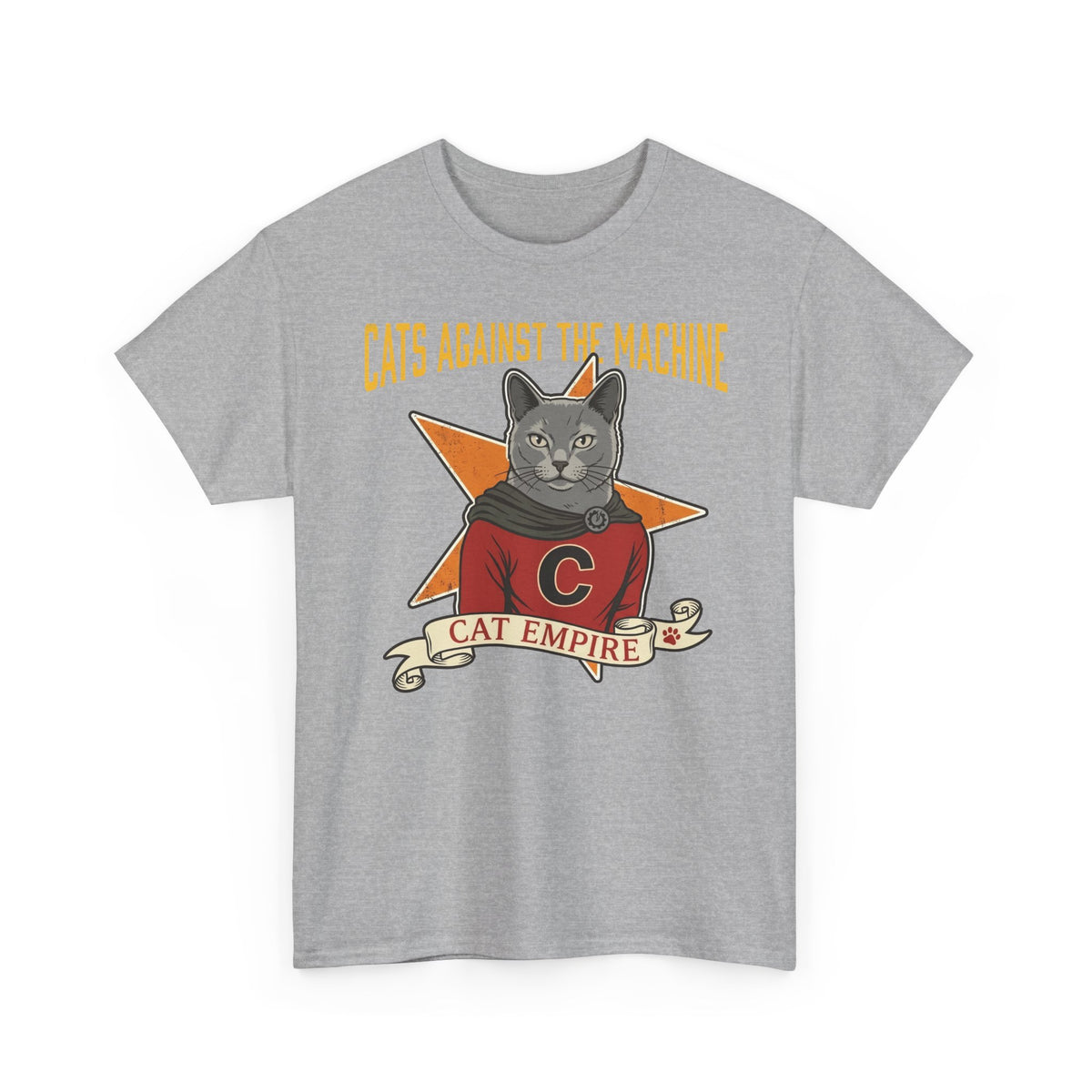 Cat Against the Machine Tee — Cat Empire Graphic T-Shirt