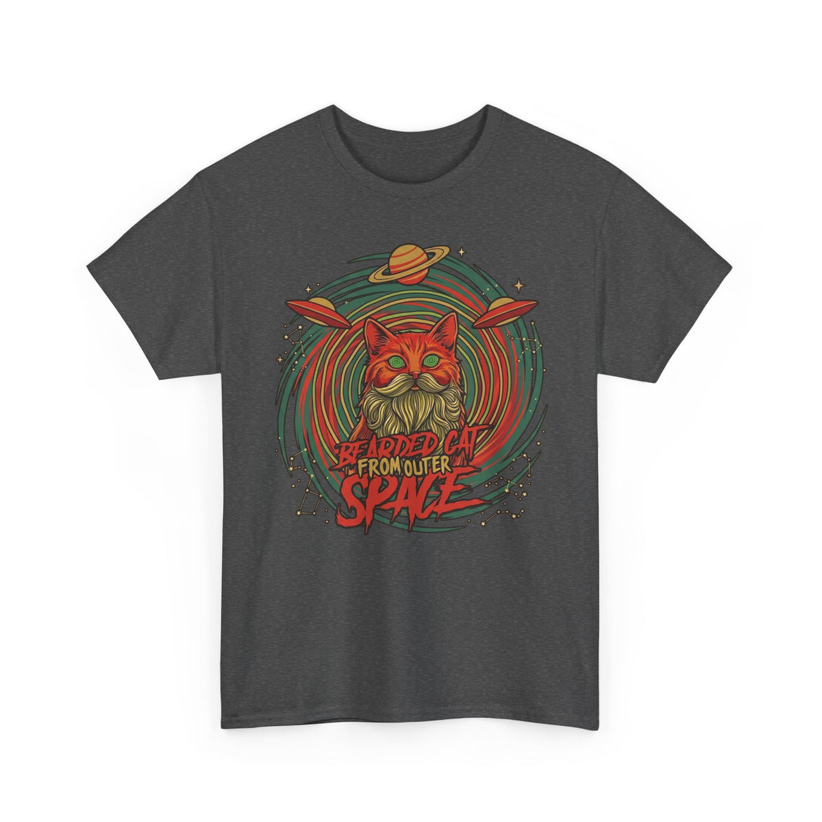 Bearded Cat from Outer Space T-Shirt