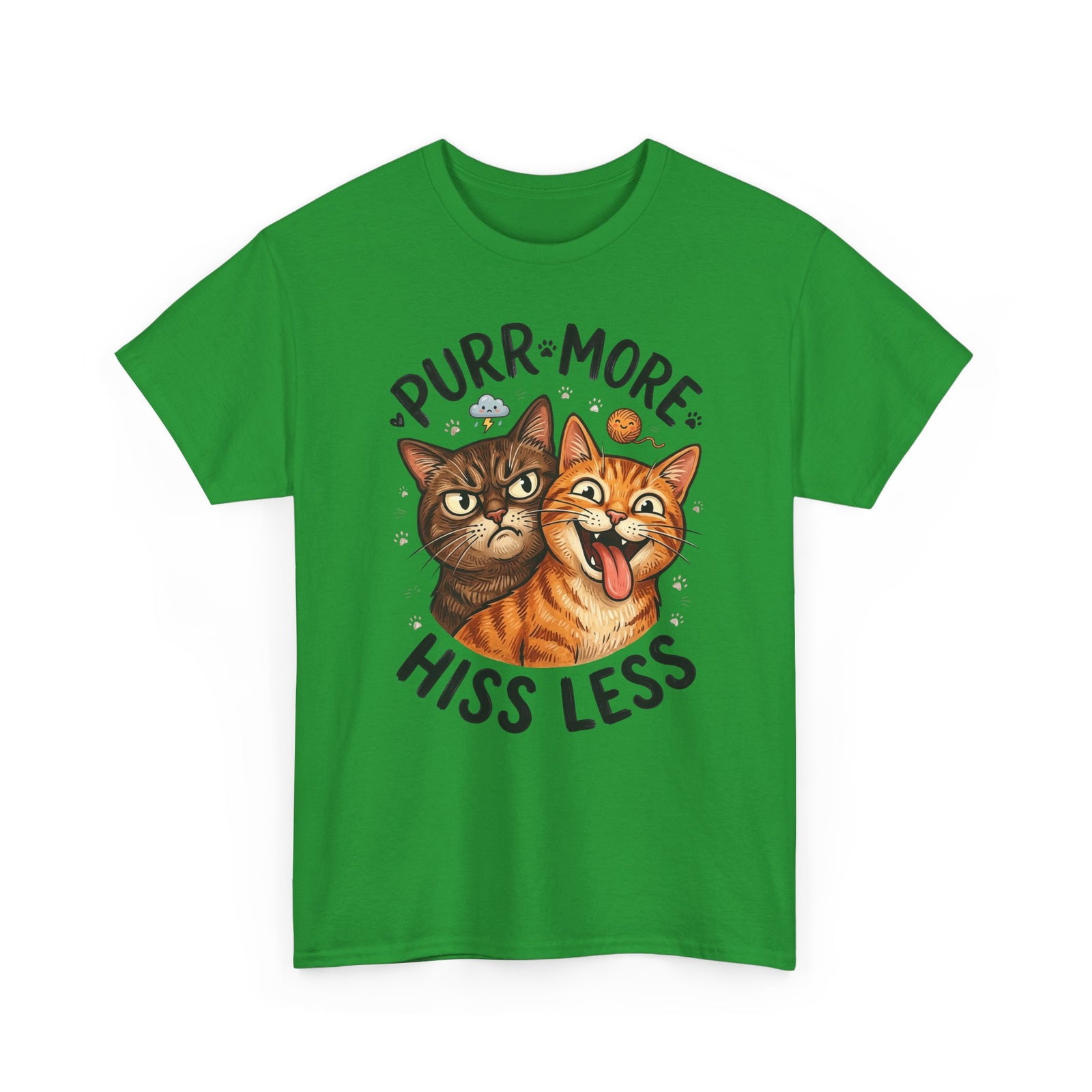Purr More Hiss Less Cat T-Shirt