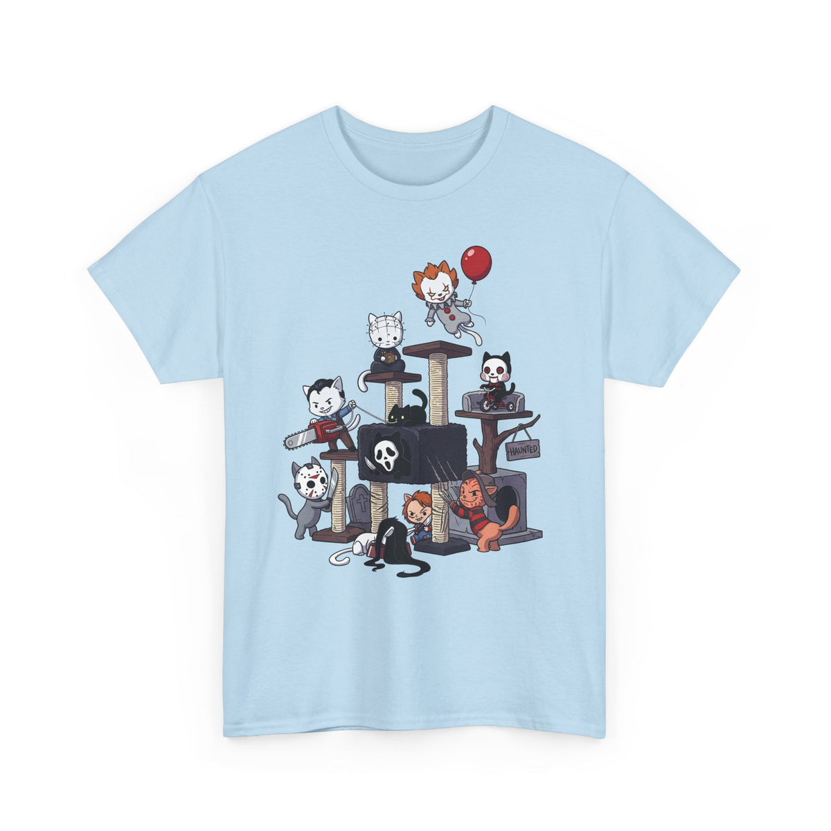 Horror Movie Cats T‑Shirt — Cute Creepy Kitty Playground