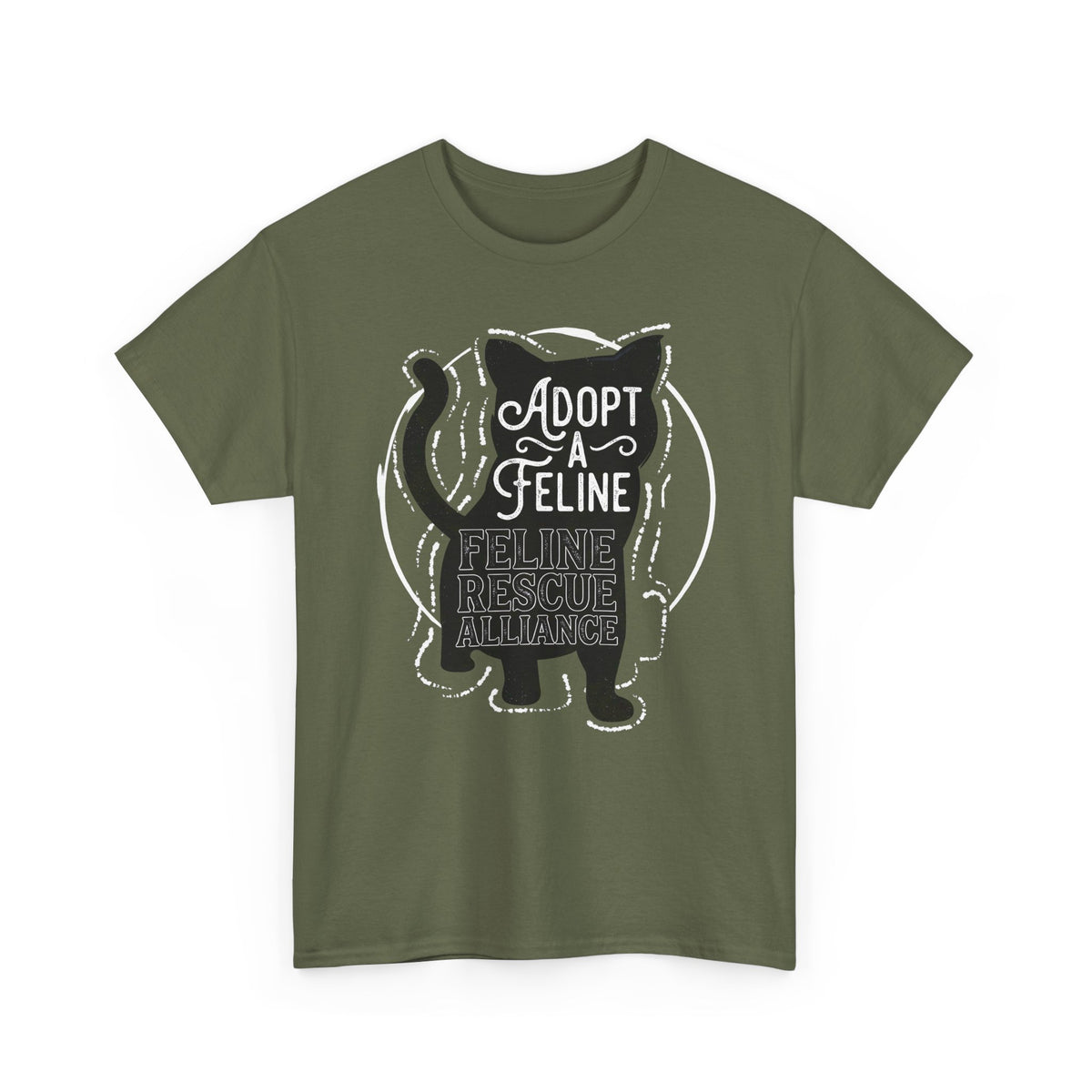 Adopt a Feline T-Shirt – Feline Rescue Alliance Cat Shirt, Cat Lover Graphic Tee