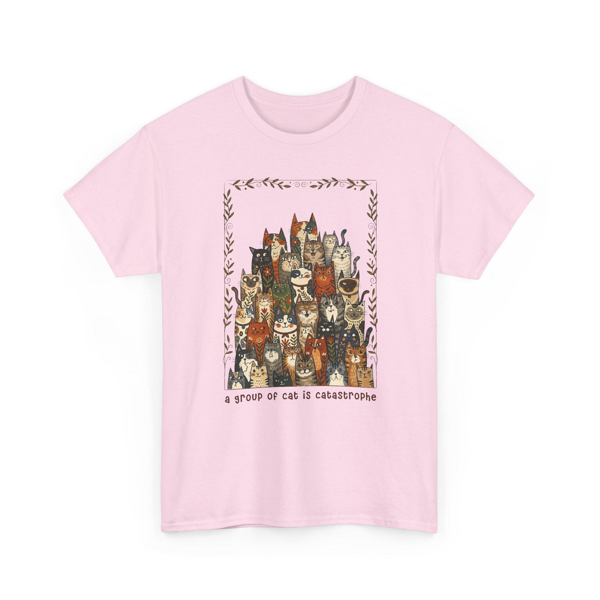 'A Group of Cats Is Catastrophe' T-Shirt — Funny Cat Lover Tee