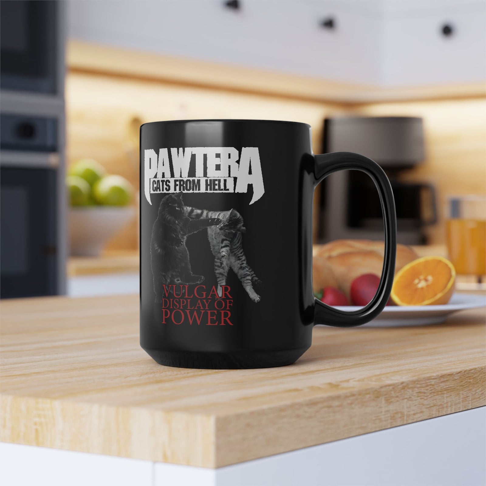 Pawtera Cats From Hell Black Mug