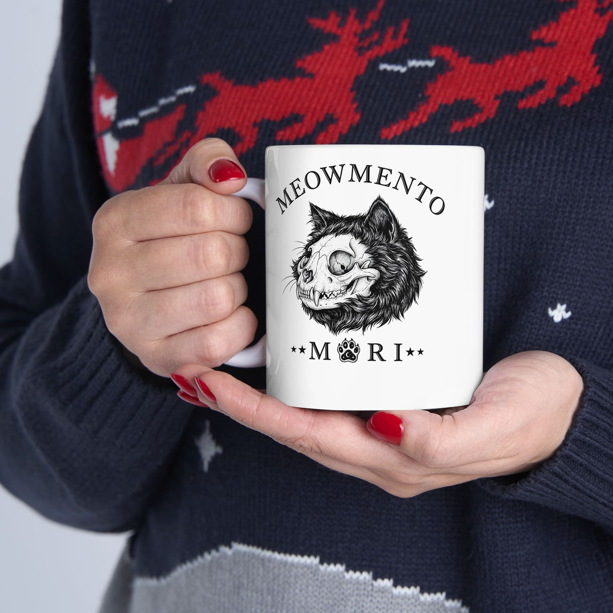 Meowmento Cat Ceramic Mug — Humorous Cat Memorial Mug