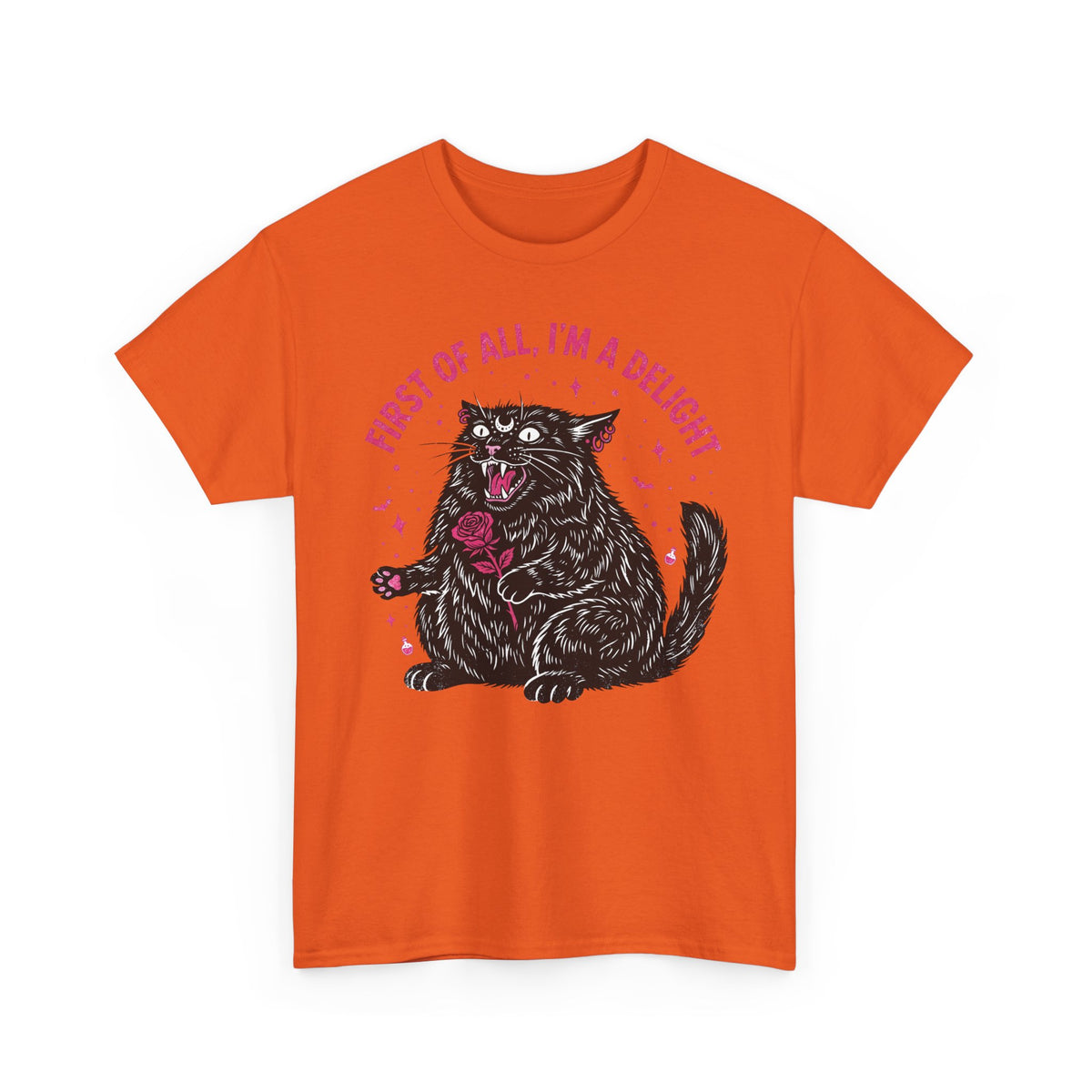 Black Cat "First of All I'm a Delight" T-Shirt