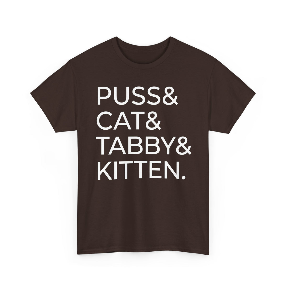 Puss and Kitten Cat Tee — Cute Tabby Cat Graphic T-Shirt