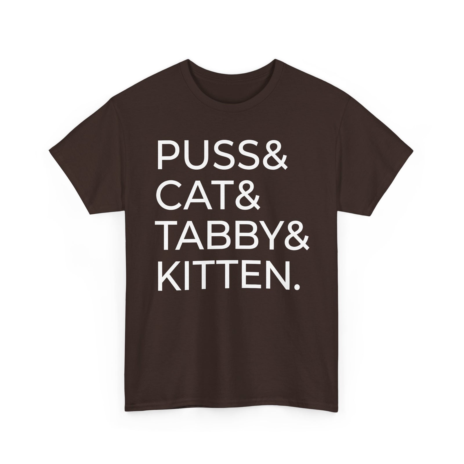 Puss and Kitten Cat Tee — Cute Tabby Cat Graphic T-Shirt