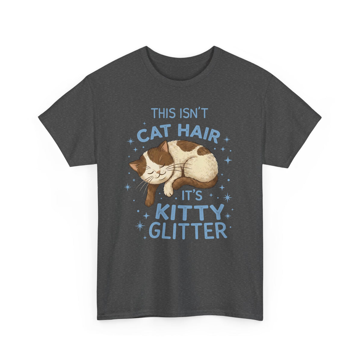Kitty Glitter T-Shirt — "This Isn't Cat Hair" Cat Lover Tee