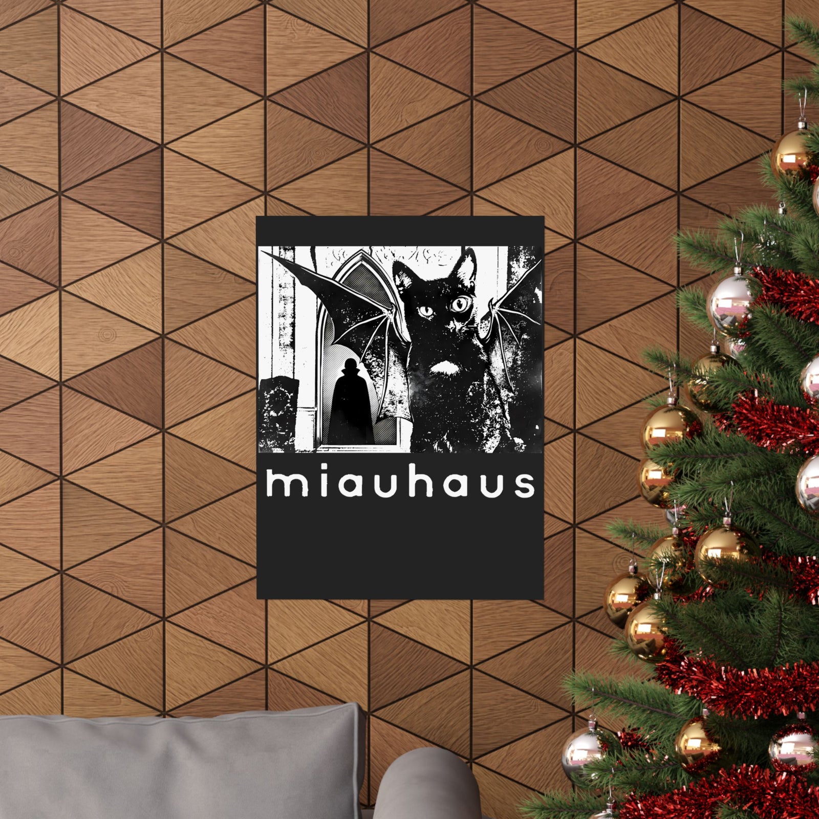 Miauhaus Black Cat Poster