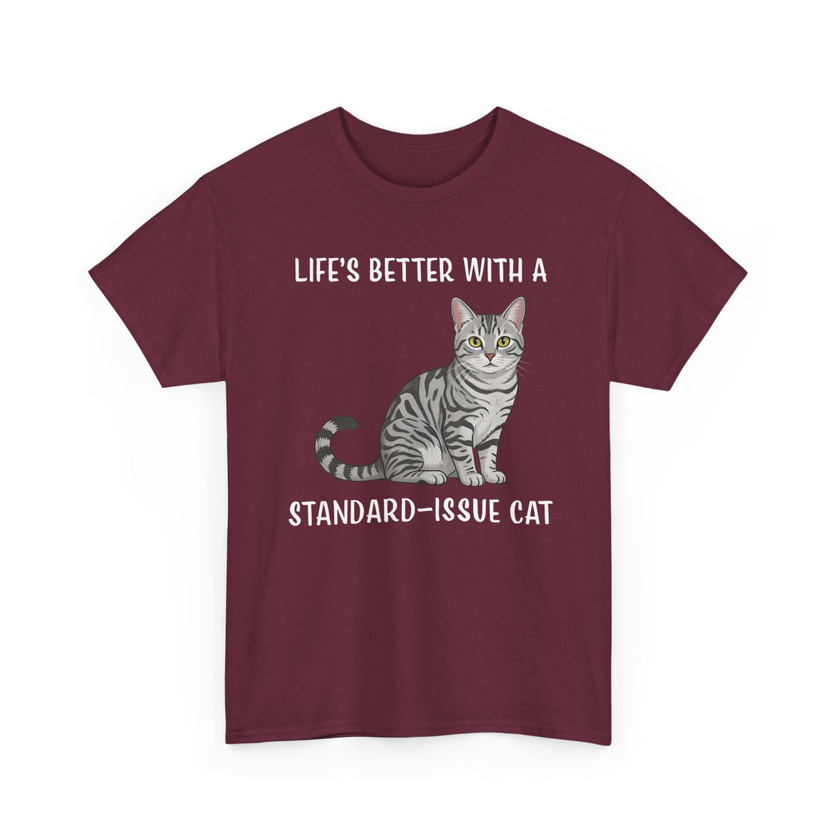 Standard Issue Cat T-Shirt Cute Graphic Cat Tee